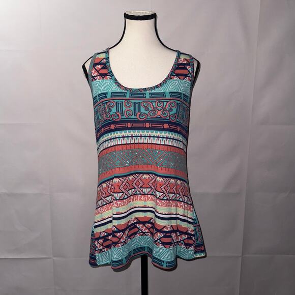 Self esteem multicolor tank top women’s size large - Picture 1 of 7